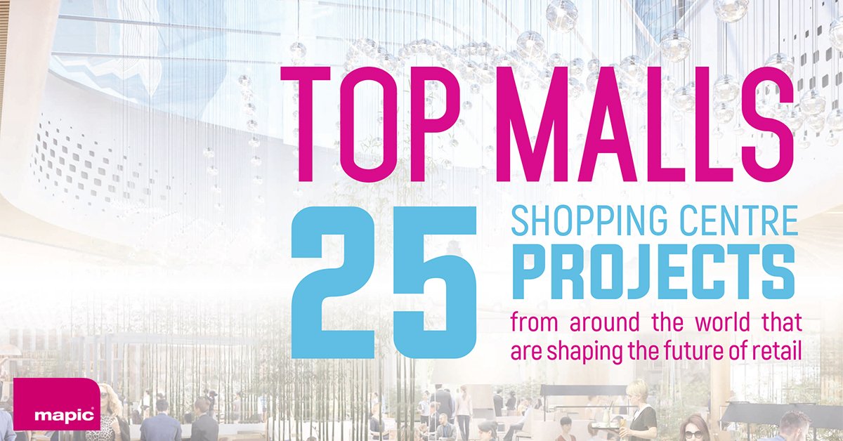 MAPICWorld's tweet image. Check out the top 25 mall projects shaping the future of #retail, in this report by Graham Parker: ow.ly/7YqW30g68Zb #MAPIC