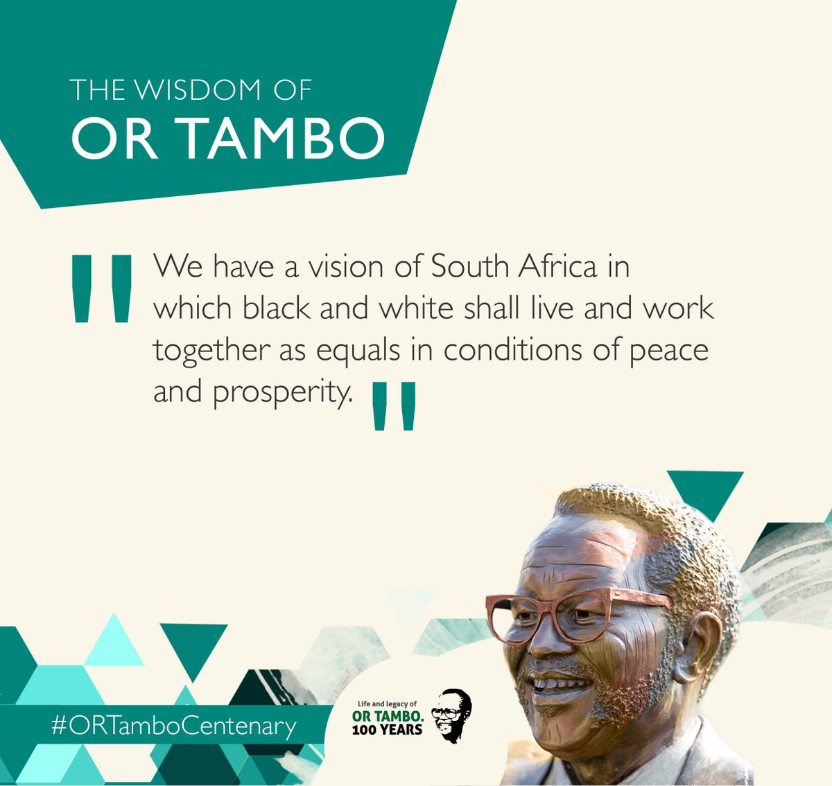 PresidencyZA's tweet photo. #ORTamboCentenary #ORTambo100 https://t.co/at9lY1DDJg