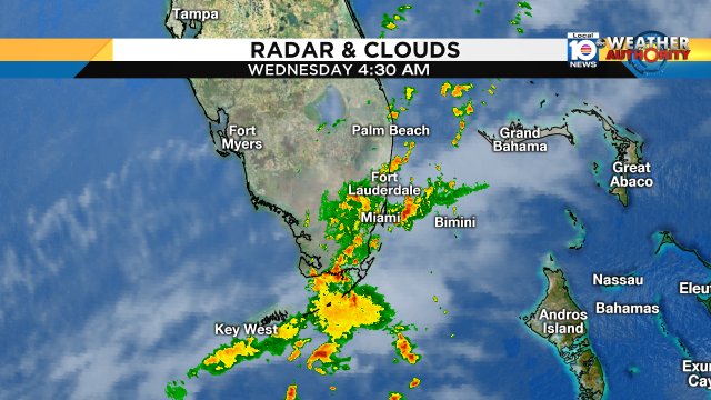 Stormy start as a cold front is moving though SFLO. Keep rain gear handy until this afternoon then have a sweater https://t.co/dhXqN1wQiz