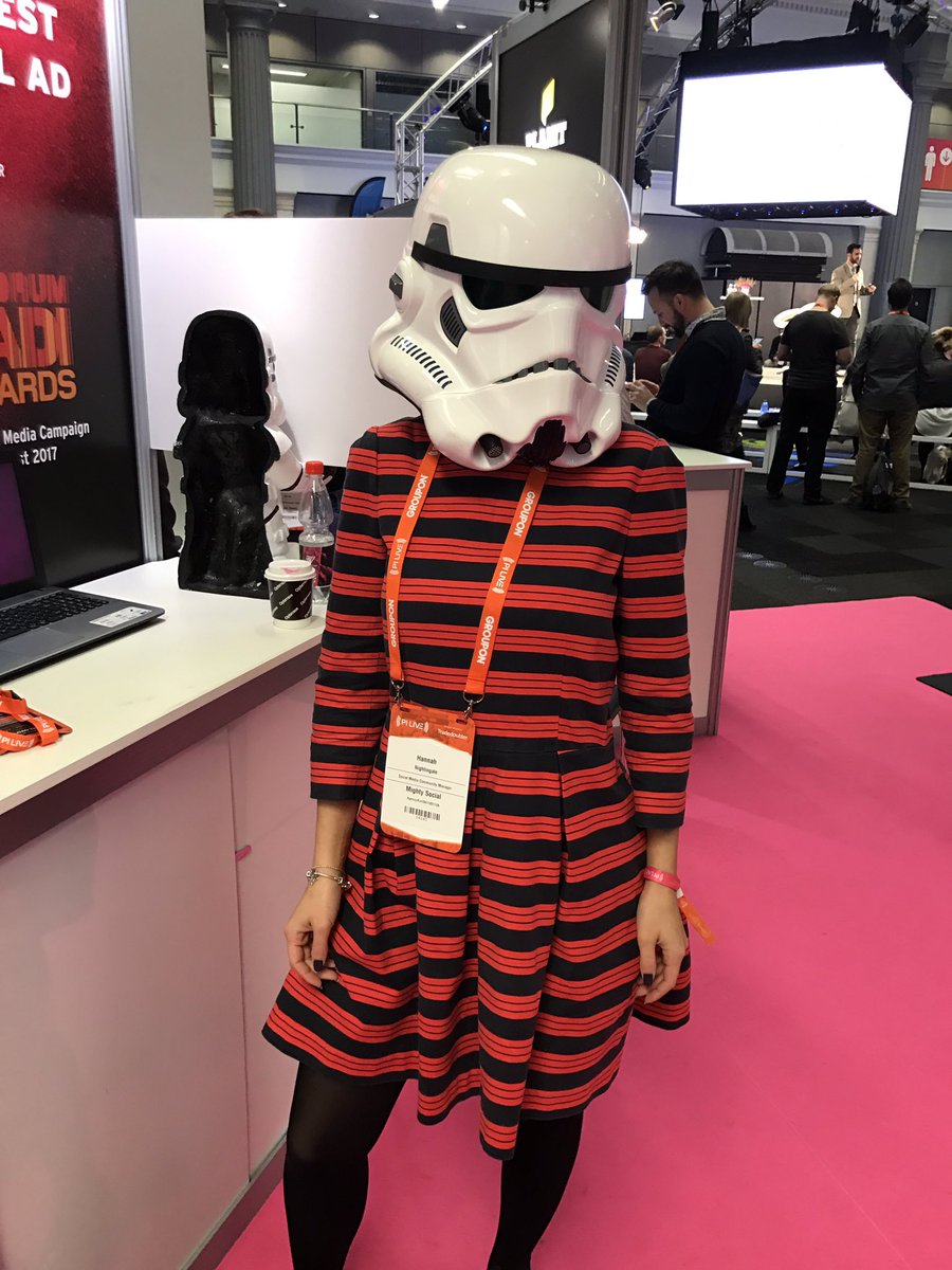 #mightytroopers Who is behind the mask today 🤔 - come and join us at stand S13 for a chance to win £150 Amazon voucher #PILIVE17