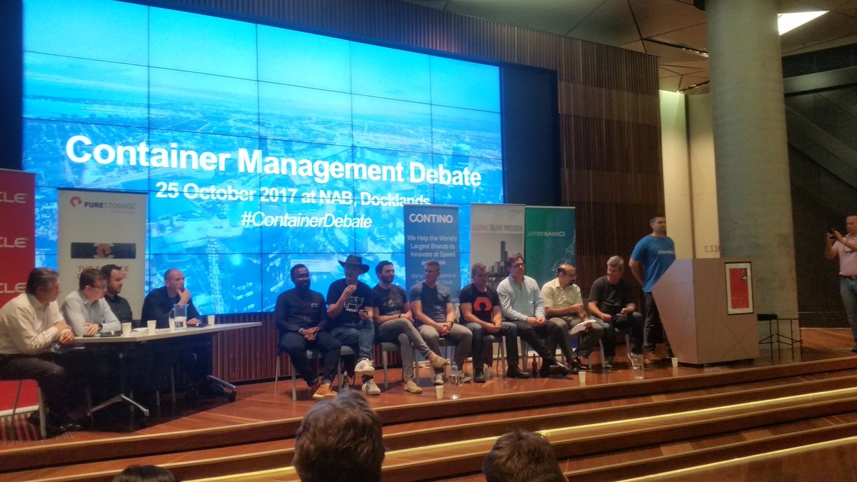 Great turn out and excellent debaters at the Container Management debate in Melbourne #containerdebate
