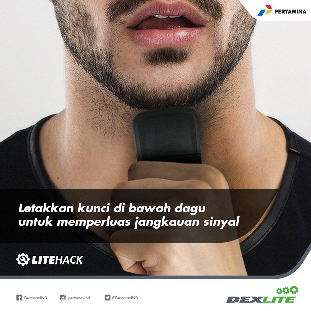 pertamaxseries's tweet photo. Coba letakkan remot kunci mobil kamu di bawah dagu dan kemudian buka kunci untuk memperluas jangkauan sinyal. Selamat mencoba :) #LiteHack https://t.co/M4gyDY64gO