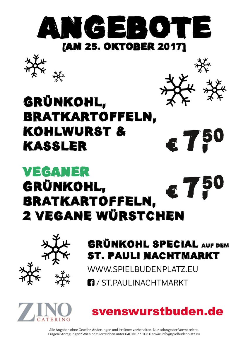 spielbudenplatz's tweet photo. Der schönste Mittwoch des Jahres: Heute laden wir zu Grünkohl beim St. Pauli #nachtmarkt und zu Glühwein beim #winterdeck opening ein 🤗 https://t.co/8I5YjbySjw