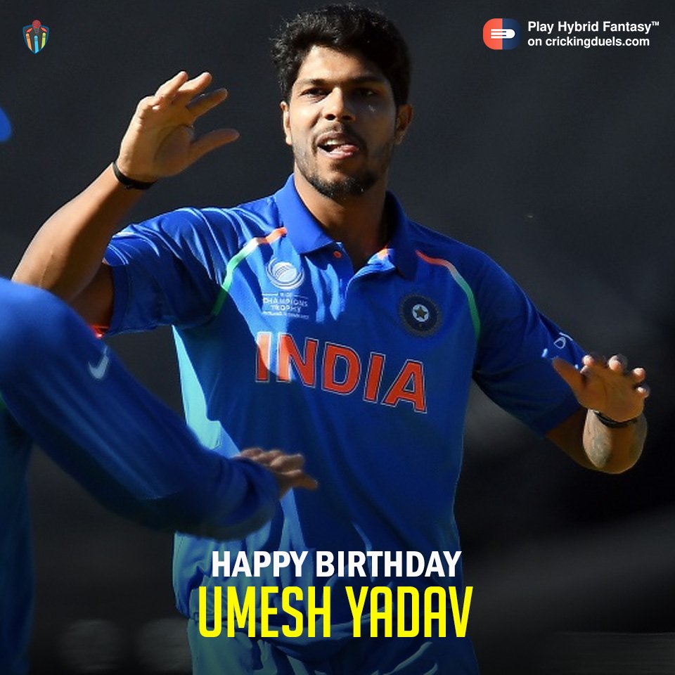 Happy birthday, Umesh Yadav! 