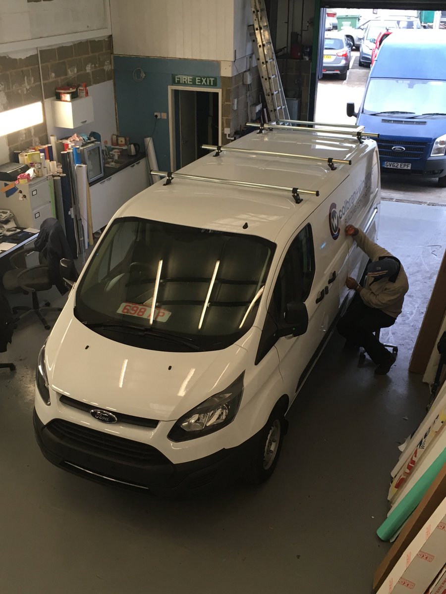 Our new van being sign written as we speak <a href="/vinyl_design_uk/">Vinyl Design</a> @BirchwoodUK