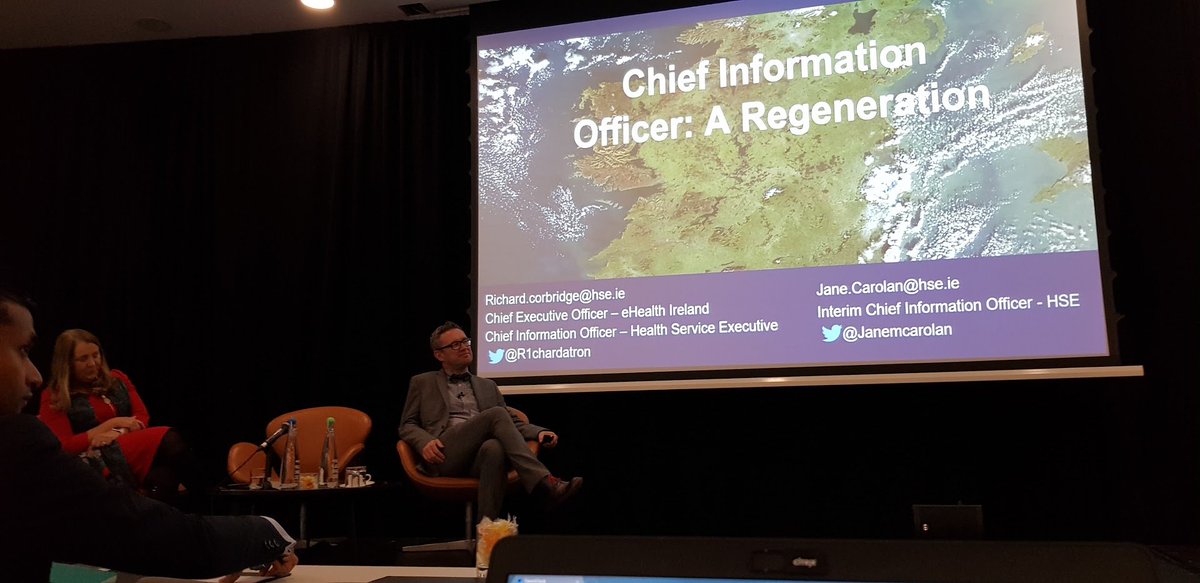 stephenmulligan's tweet photo. Nice Dr Who nod. Good luck and farewell @R1chardatron and welcome @janemcarolan as HSE CIO. #eHealthIreland #handoverCIO #regeneration https://t.co/0GykXIygH8