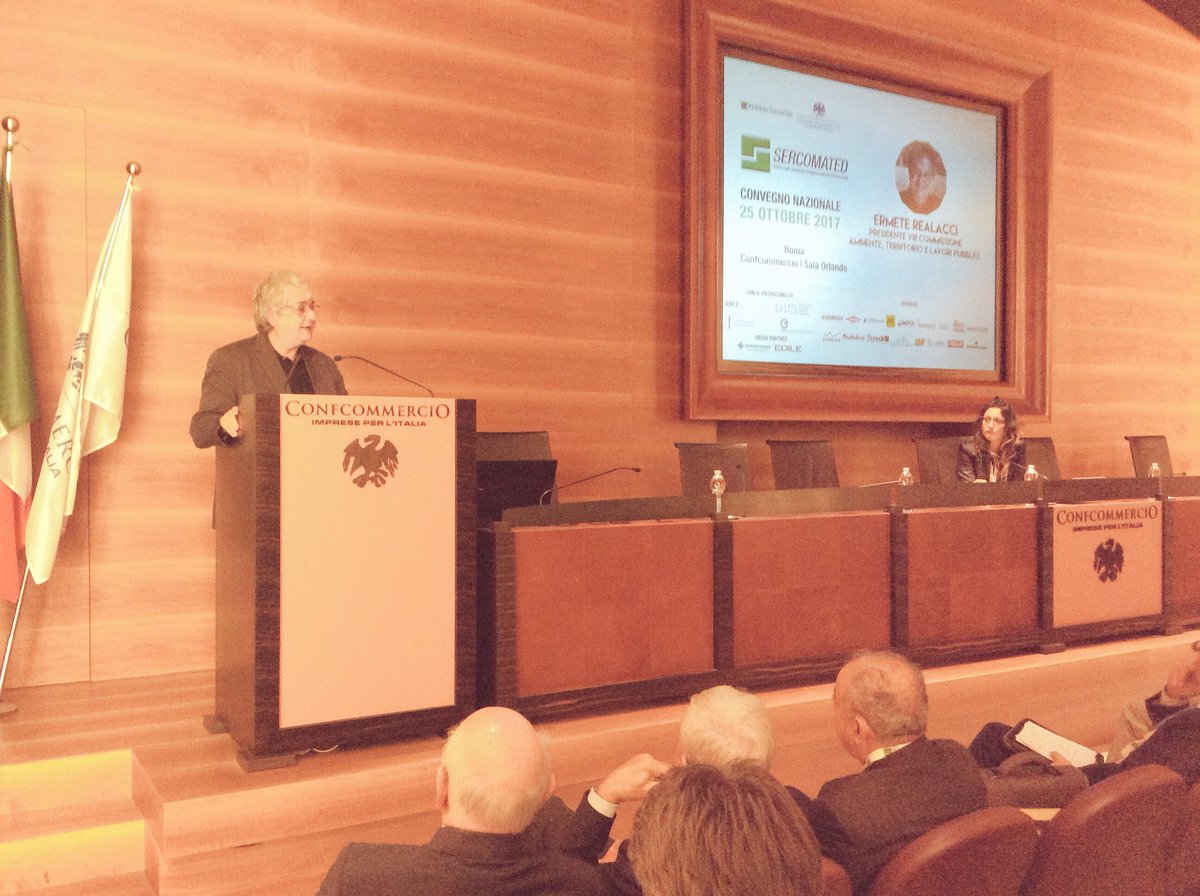 Confcommercio's tweet photo. “Il ruolo della filiera edile nella riqualificazione sismica.” Convegno #Federcomated e #Sercomated. Aprono i lavori #Sangalli e @erealacci https://t.co/BrSIdOOCxw