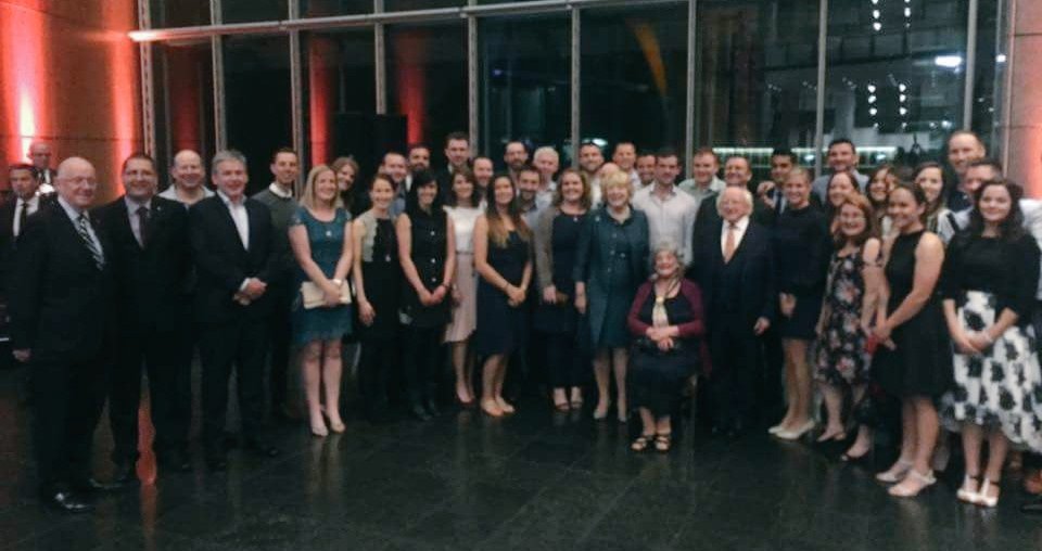 wellygaanz's tweet photo. When Welly GAA meets @PresidentIRL we go big! #WellyAbu @AustralasiaGAA @officialgaa https://t.co/YyxGL62aCV