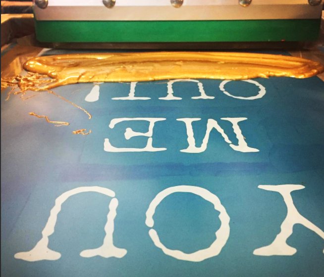 #Gold #Prints on the way for <a href="/TheMewsBridal/">The Mews Bridal</a> 

#Screenprint #Bristol #Embroidery