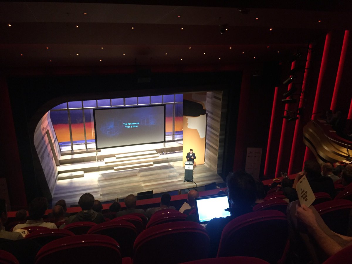 A beautiful setting for the first day of talks... The Delemar Theatre #VRDAYS