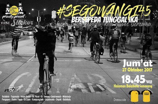 Hallo Semarang...Sepeda Tunggal Ika, made in Segowangi,saben akhir wulan...yuuuk Ojolali pit pitan Jemuah wengi <a href="/B2WIndonesia/">Bike2Work Indonesia</a> <a href="/B2WSemarang/">B2W Semarang</a>