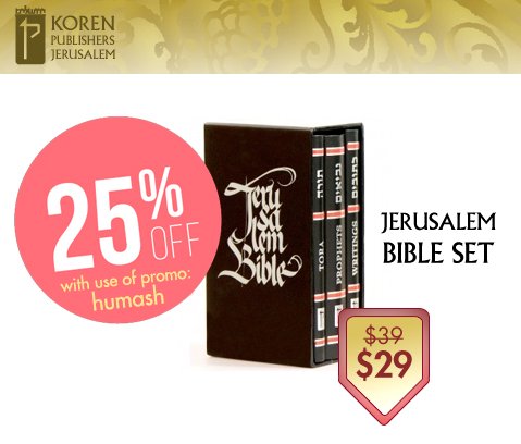 korenpublishers's tweet photo. In honor of #shabbatproject save on #Humash volumes &amp; sets
#shabbatshalom Shop Now! https://t.co/q19NOENahd offer exp. Oct 30 https://t.co/eCTgePRitJ