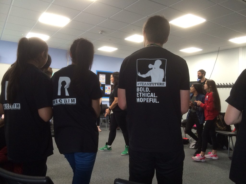 JEMsoc's tweet photo. Girls @RECLAIMproject are writing their #manifesto  #activist to #Inspire #purpose #reasontogetup @REIGNManchester https://t.co/2bNz6nv7wr