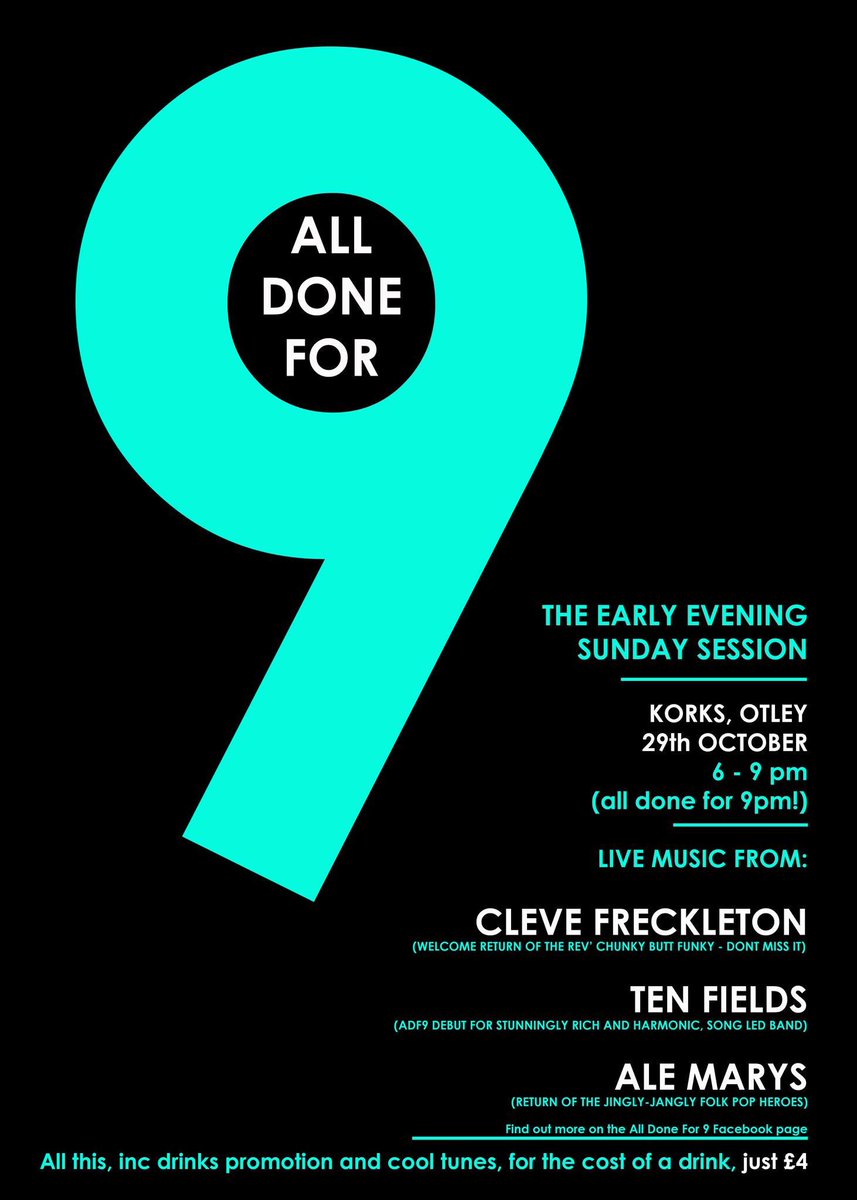 THIS SUNDAY <a href="/KorksWineBar/">Korks Wine Bar</a> 🎸live music 🎸 local musicians 🎸see you there! 👍 #Otley #leeds <a href="/Yorkshire_Gigs/">Yorkshire Gigs</a>