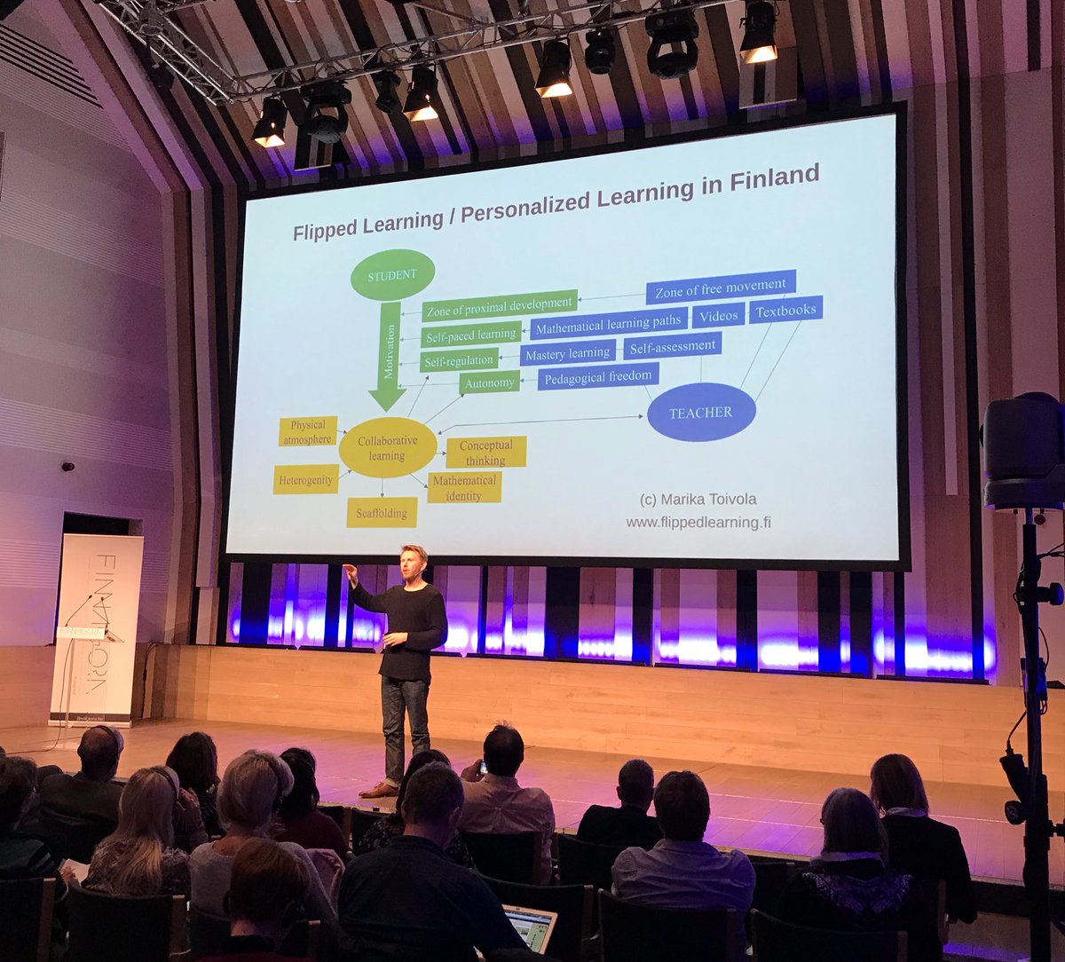 Finnagora's tweet image. @PeuraPekka : The zone of proximal development is in a different area with every student. #LearningReloaded #eduhakkerit #finnagora @B_M_C__