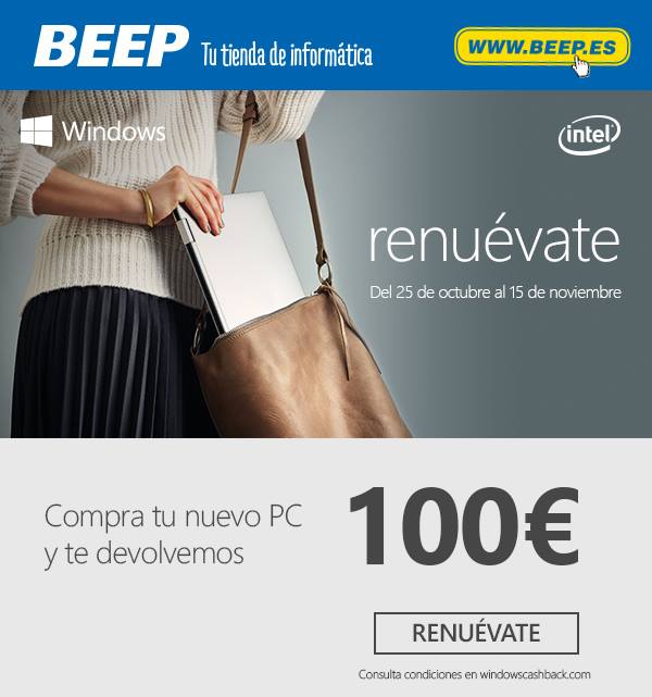 BEEPROGERDEFLOR's tweet photo. APROFITA I RENOVA EL TEU PORTARTIL AMB 100€ DE DESCOMPTA A BEEP ROGER DE FLOR https://t.co/N9PJ0uDV3n