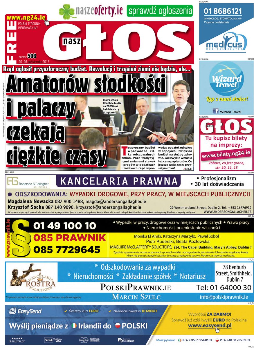 EasySendPL's tweet photo. Znacie @NaszGlos ? W tym tygodniu znajdziecie tam info o naszych 
‼️darmowych‼️i ekspresowych przelewach do Polski? https://t.co/y74APdsLBq