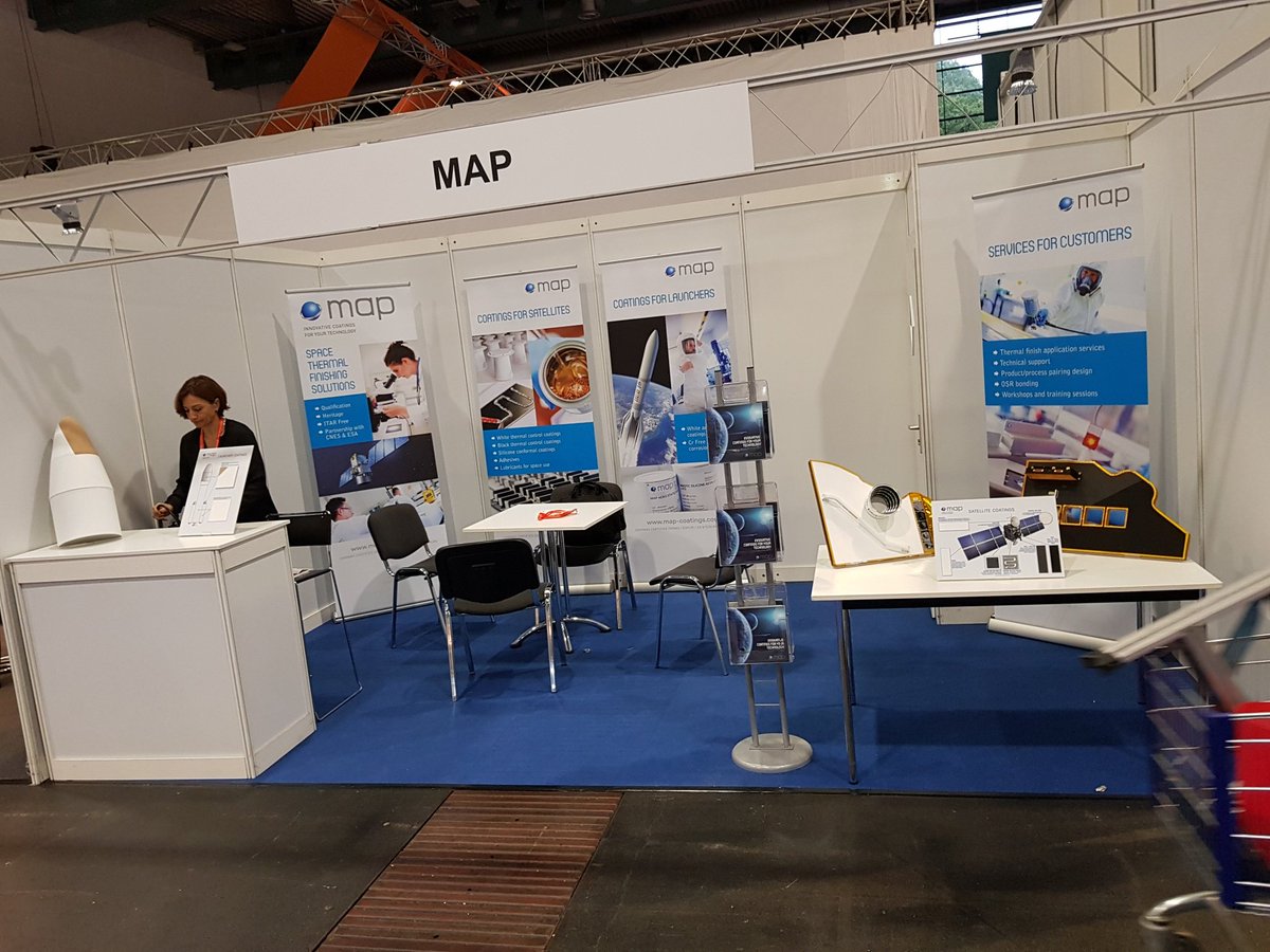 MAP_coatings's tweet photo. Come and visit us @ our booth K60! @SpaceTechExpoEU https://t.co/ouLhDtFIQ9