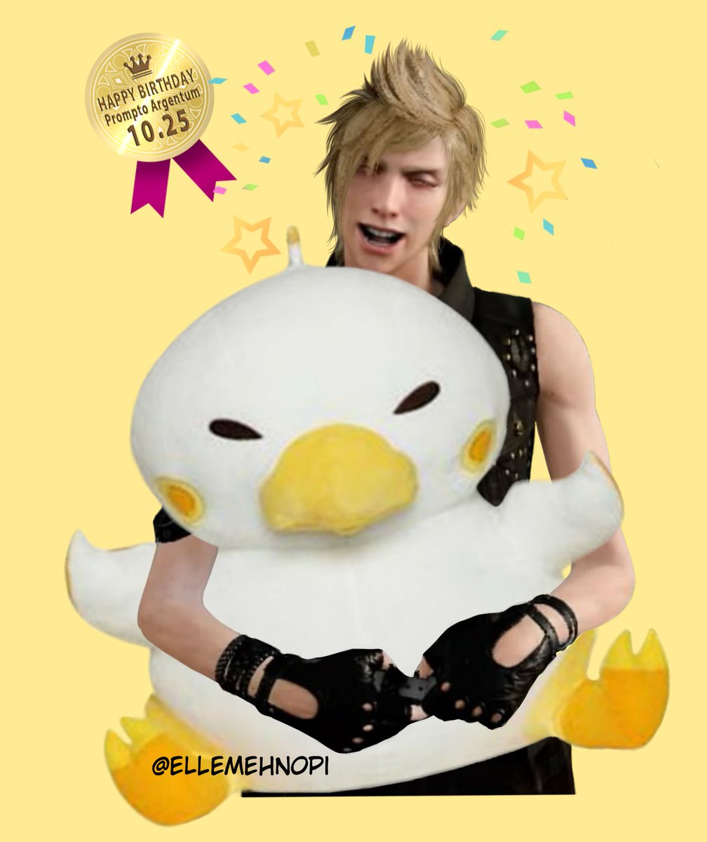 Thanks SE for these two wonderful boys &amp; to a close friend for providing me with the materials,
Happy Birthday, sweet #Prompto~! #1025 #FFXV