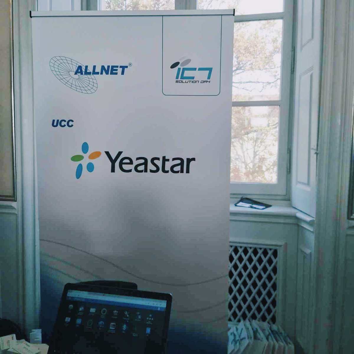 Yeastar's tweet image. We are here at the show @ALLNETGmbH  #ICTSolutionDay. Seize the last 5 hours to meet us here in Germany.