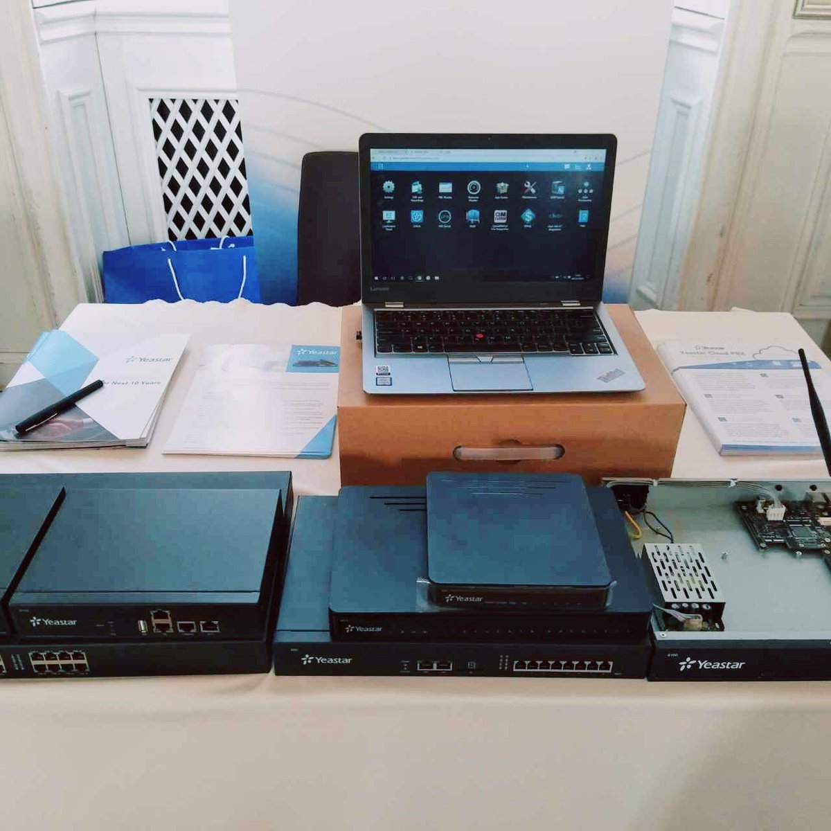 Yeastar's tweet image. We are here at the show @ALLNETGmbH  #ICTSolutionDay. Seize the last 5 hours to meet us here in Germany.