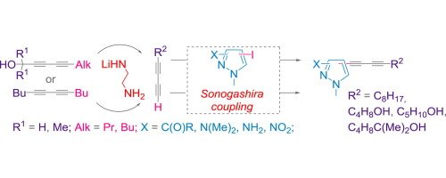 BalovaGroup's tweet photo. Functionalized buta-1,3-diynyl-N-methylpyrazoles by sequential “diacetylene zipper” and Sonogashira coupling  https://t.co/lyprZYATUO https://t.co/6dwWdGleFO