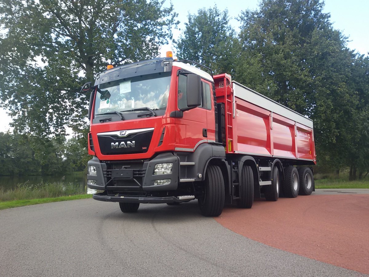 MAN TGS 50.420 10×4 BBLHH WSA-L voor Willy vd Broek, afgeleverd door MAN Truck &amp; Bus Nijmegen.