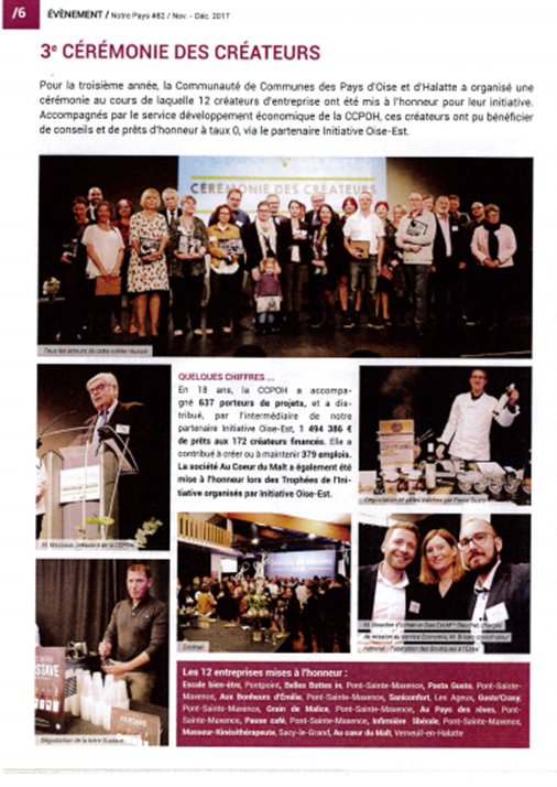 Cérémonie des créateurs aidés par Initiative Oise Est sur la <a href="/CCPOH2/">Ccpoh</a>.
Bravo à vous tous ! #creation #reprise #entreprises #prêt #taux0 #