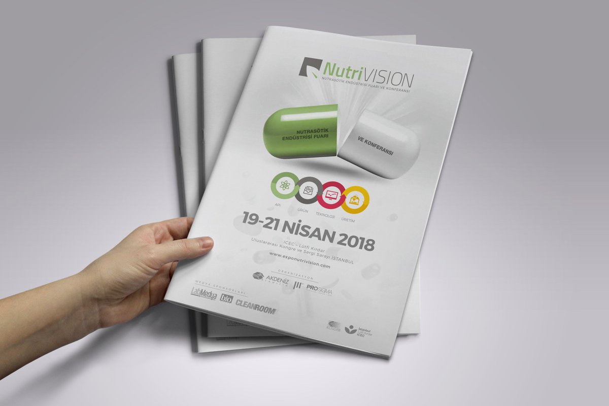 prosigmatasarim's tweet photo. Nutrasötik Endüstrisi Fuarı Broşür Çalışması - NutriVISION 2018
#brochure #Nutraceutical #Exhibition #Prosigma https://t.co/sT59l231st