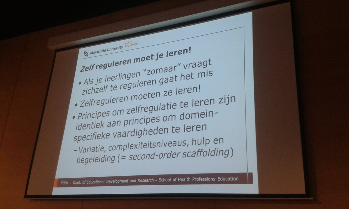 OU_Onder_Wetens's tweet photo. (Zelf)Regulatie en 4C/ID model gepresenteerd door Prof. Dr. Jeroen Merrienboer https://t.co/jeuKAbyQ7N #SRLsymposium https://t.co/FzDfk6o94w