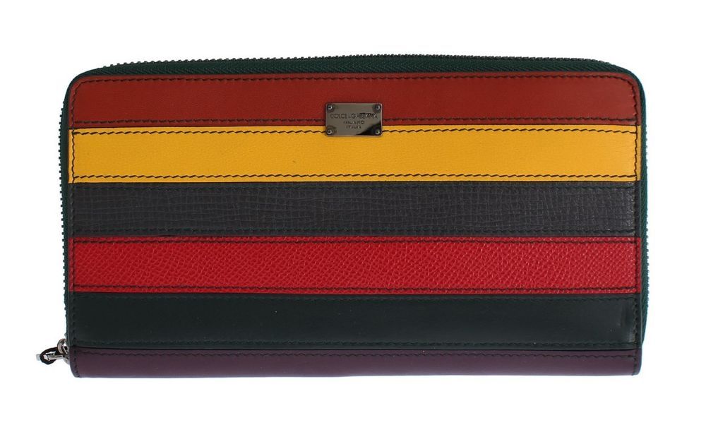 HugandYou's tweet photo. Look at this beauty! Grab it fast. D&amp;G Dolce &amp; Gabbana Multicolor Striped Leather Continental Zipper Wallet Clutch  https://t.co/yZrpTs6iR5 https://t.co/nFc4vHnYH1