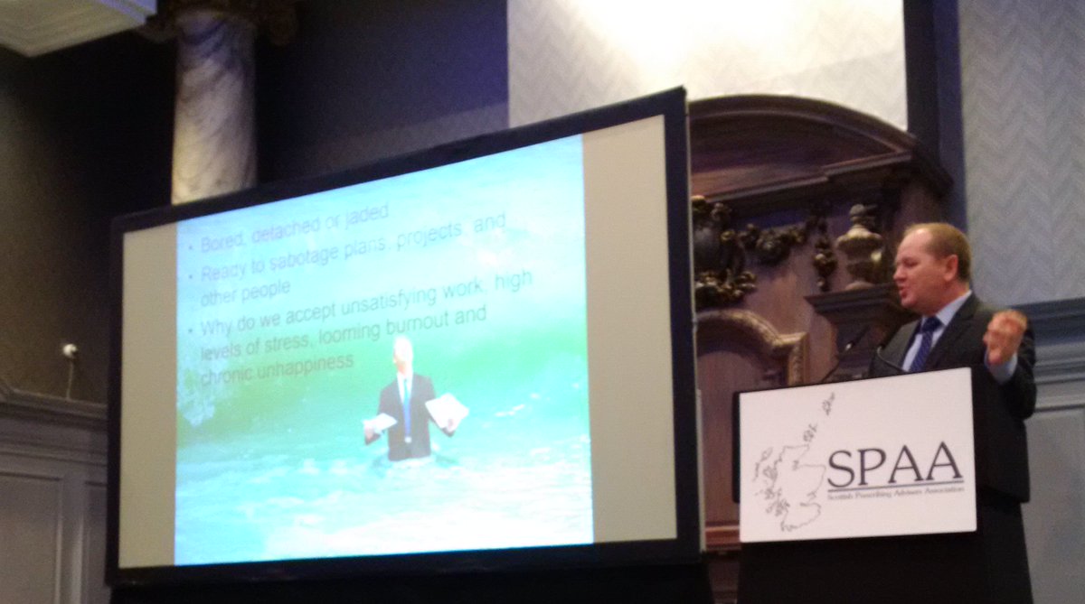 SPAAconferences's tweet photo. Jamie Hayes says life is too short to be unhappy at work. Wise words! #spaa2017 https://t.co/gtlT4SGSJt