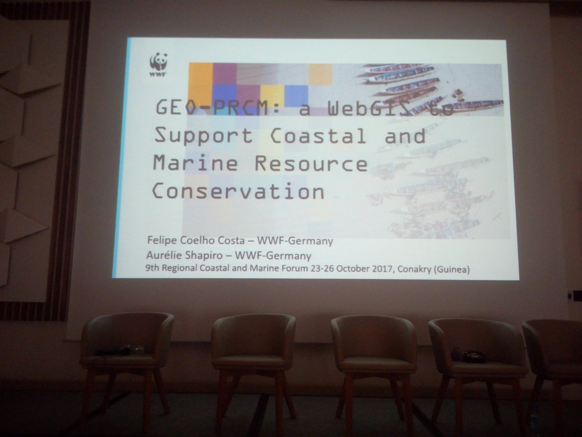 prcmarine's tweet photo. GEO-PRCM a WebGIS to support coastal and Marine Ressource Conservation. #PRCMFORUM2017
Presenting by Felipe Coelho #WWFGERMANY https://t.co/xNhBq0xmSS