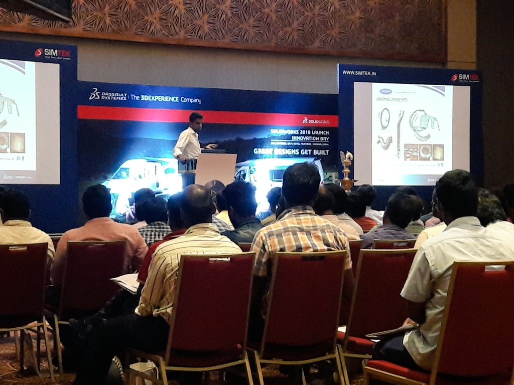 SIMTEKINDIA's tweet photo. Avalon technologies customer success story at #swlaunch18 @SOLIDWORKSIndia https://t.co/9wSx31AzM9