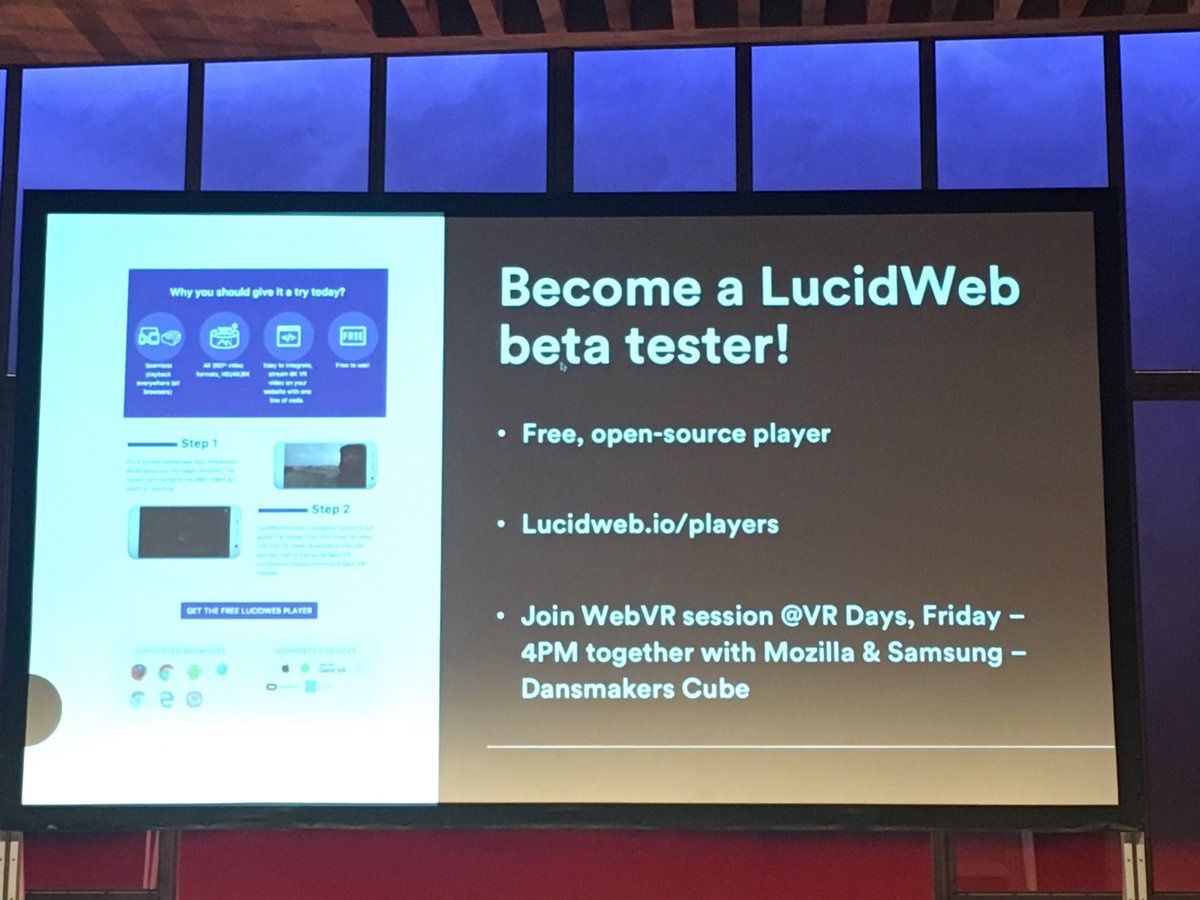 wassx's tweet image. #VRDays amsterdam #lucidweb