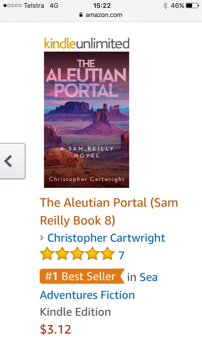 CartwrightBooks's tweet photo. The Aleutian Portal is out now and currently number 1 in Sea Adventures! https://t.co/1cNmyyqVv0
