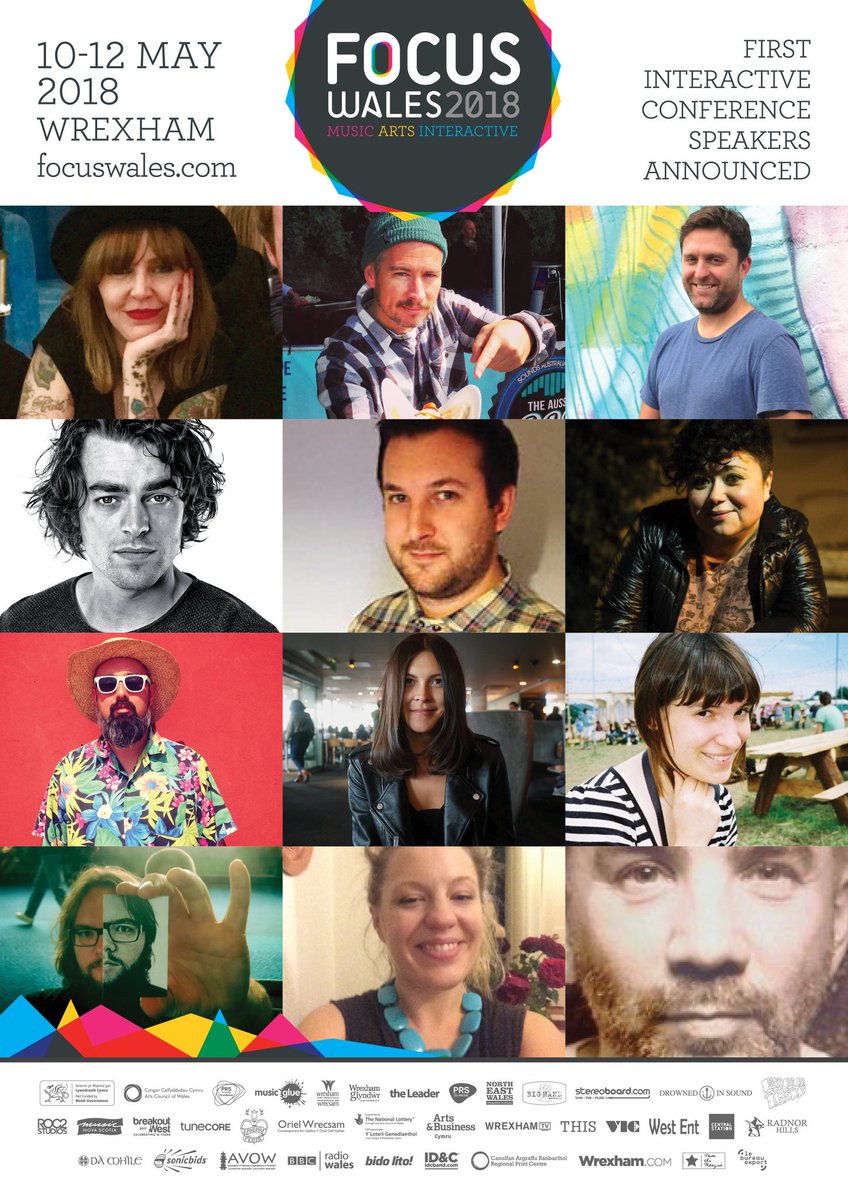 FocusWales's tweet photo. 1st music industry speakers announced #FOCUSWales2018 welcoming the world to #Wales 🇦🇺🇨🇦🇭🇷🇨🇮🇮🇹🇳🇱🇷🇺 https://t.co/u9BapEfnrw      @MusicWeek https://t.co/EoOSp7zBpn