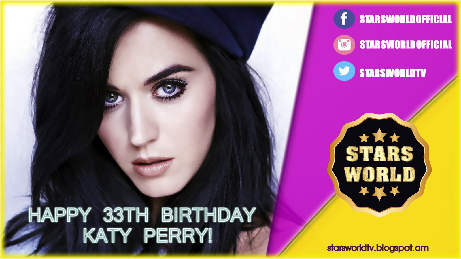 Happy 33th birthday Katy Perry !                 