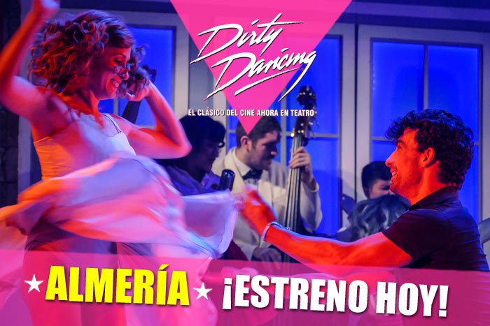 dirtydancing_es's tweet photo. #Almeria Comienza oficialmente la semana más Dirty del año.
Entradas AQUÍ → https://t.co/WwW4Cs4gL5 💃🕺
#DiryDancing https://t.co/oGzh34HXoZ