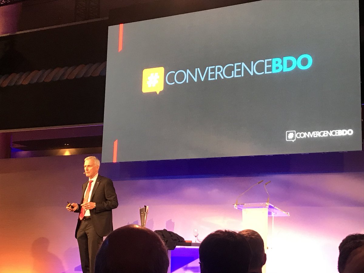Incoming CEO @keith_farlinger asks us to join him in the time of global transformation. Convergence is key. #convergenceBDO