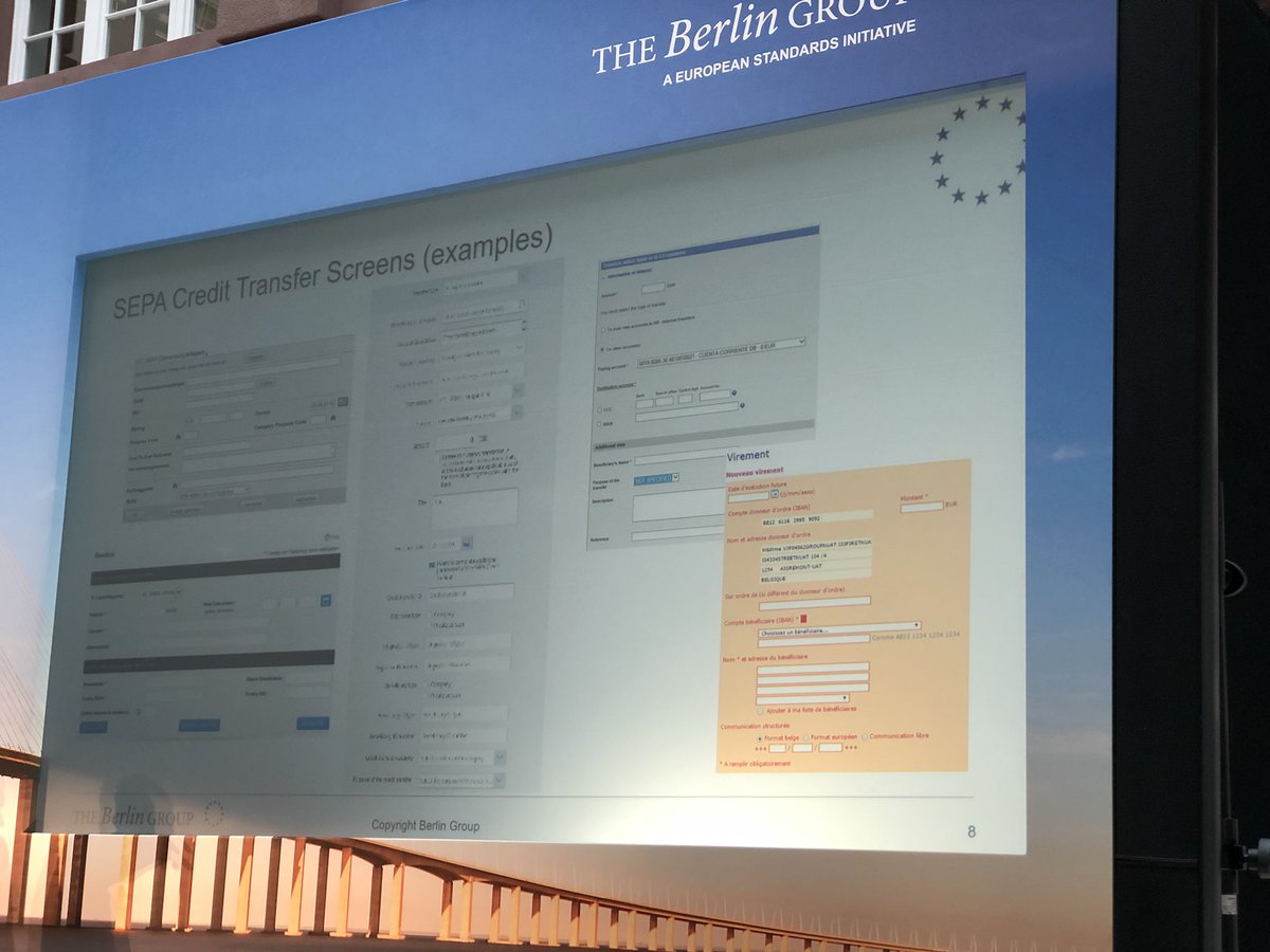 kig_de's tweet photo. SEPA Überweisungen heute: verschiedenste Screens - #NextGenPSD2 / Parallele zur #bex17 mit #george Präsentation zum Unified Banking Frontend https://t.co/bIhqPqoN9L