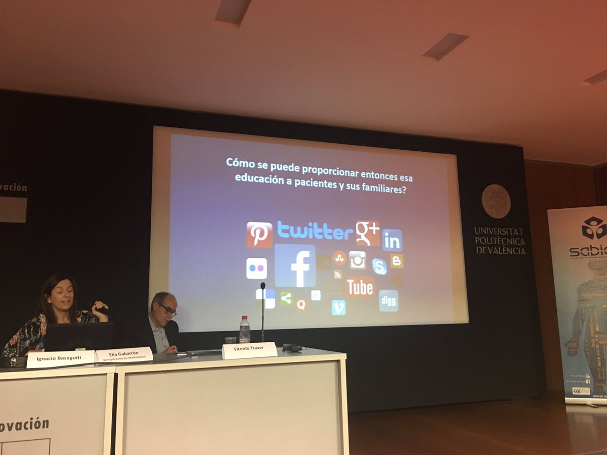 <a href="/EliaGabarron/">Elia Gabarron</a> propone el uso de las redes sociales para educación a pacientes. #SabienPeriscopio
