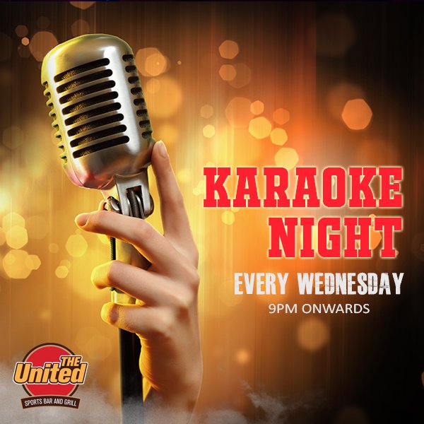 UNITEDBar's tweet photo. A night dedicated to all the singers! Join us on every Wednesday for an entertaining #KaraokeNight 9pm onwards at @UNITEDBar , Ghatkopar. https://t.co/D9p9q3CnfV