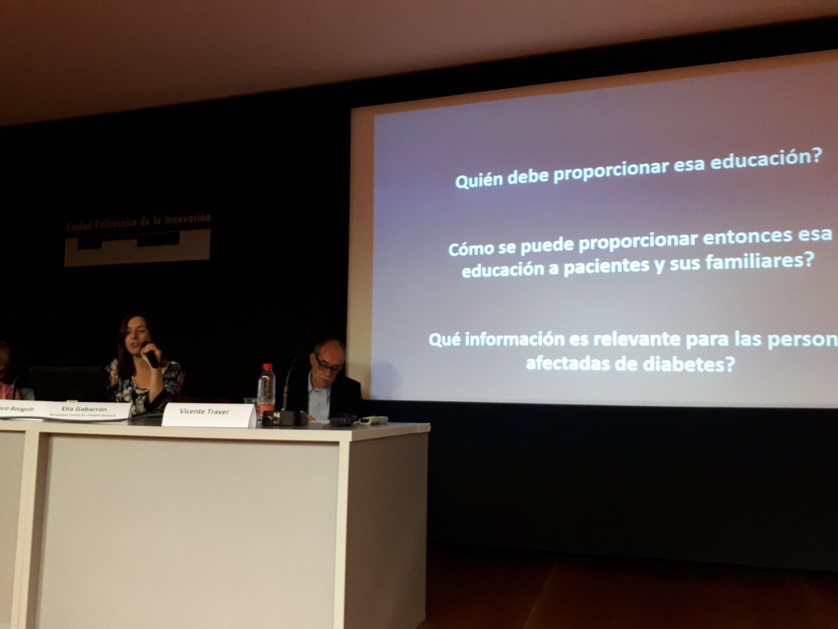 En #sabienperisopio <a href="/EliaGabarron/">Elia Gabarron</a> hablando de importancia de la educación y la formación para pacientes, en su caso, diabeticos