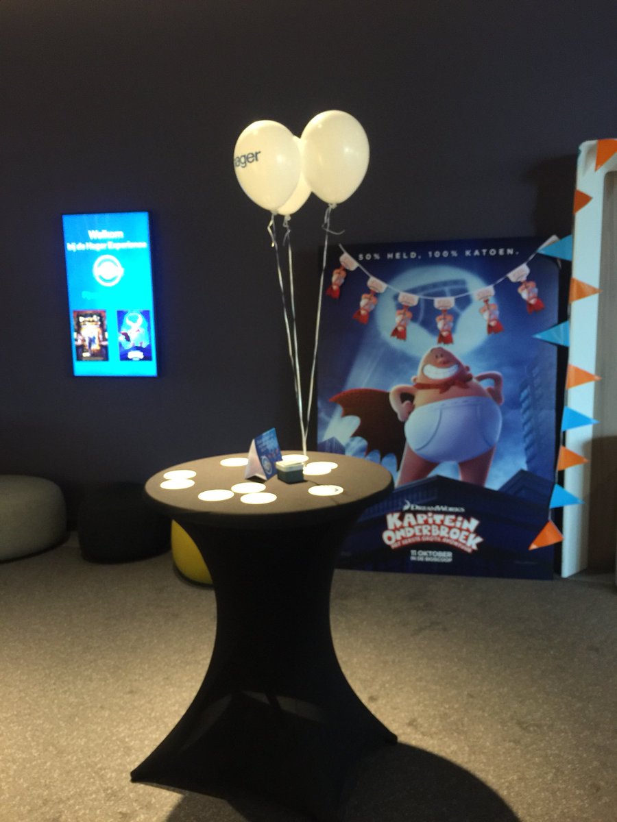 #hagerlive film Experience. Wachten op onze gasten. We zijn er klaar voor !