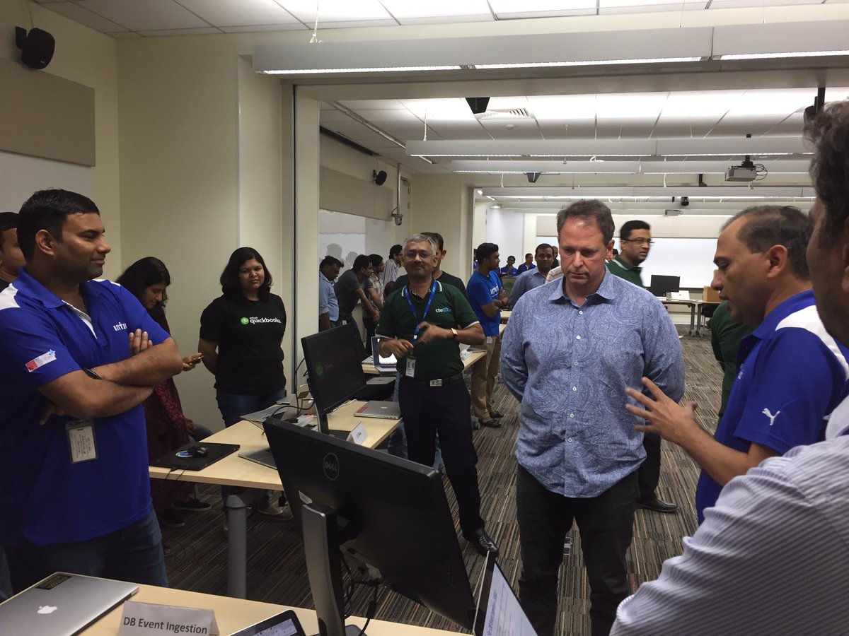 IntuitIN's tweet photo. Scenes from @IntuitIN #Innovation Gallery Walk with our awesome engineers who are obsessed with delivering awesome customer experiences! https://t.co/2FGqAZUkDn