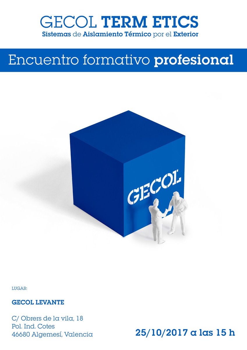 RColladoGECOL's tweet photo. En breve comenzamos con nuestro #Encuentro #formativo #profesional de #GECOL #ETICS #sate #aislamiento #térmico  #eficienciaenergetica 🔝👌🏼 https://t.co/40s8jjq3pJ