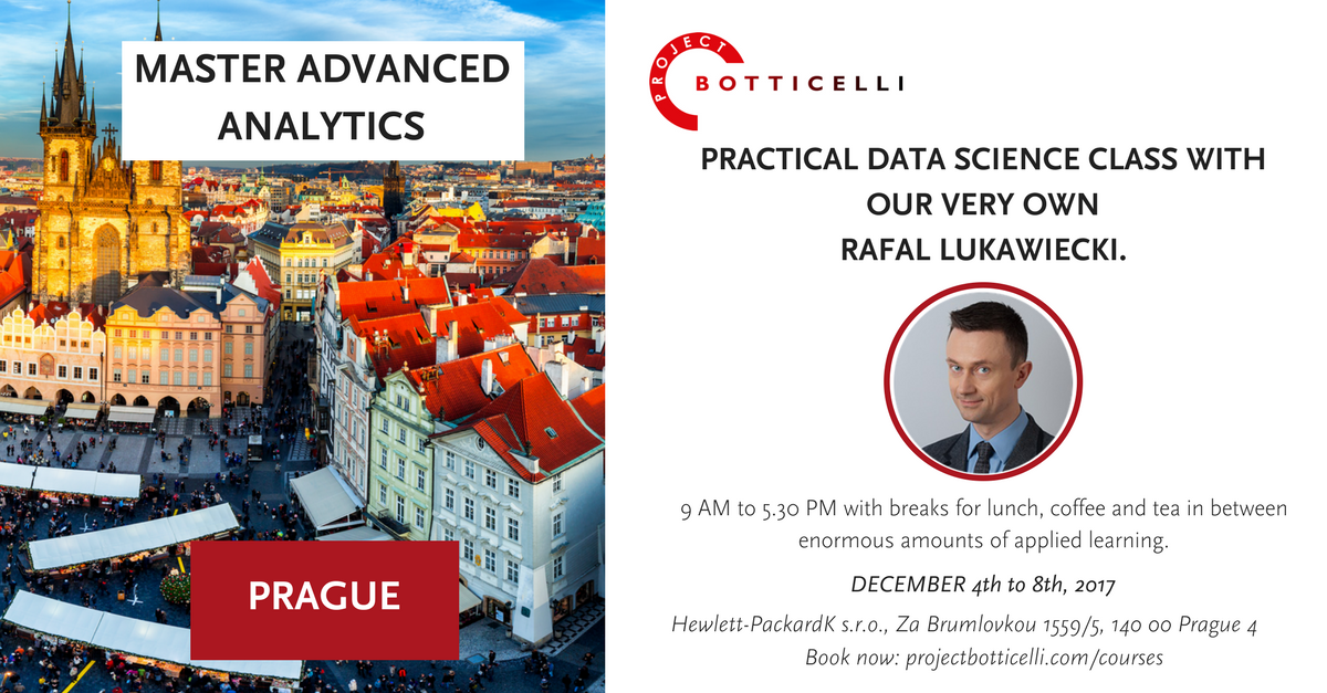 probotticelli's tweet photo. Practical Data Science Class in #Prague by @rafaldotnet. Apply online π https://t.co/hwfNTj6dX9 #ProjectBotticelli https://t.co/xUpIa0IKYQ