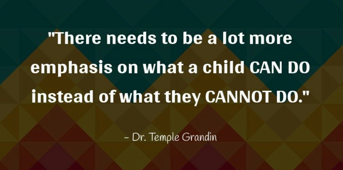 ckautism's tweet photo. So true! Great quote ☺ #templegrandin #autism https://t.co/zeBbGuE0L9