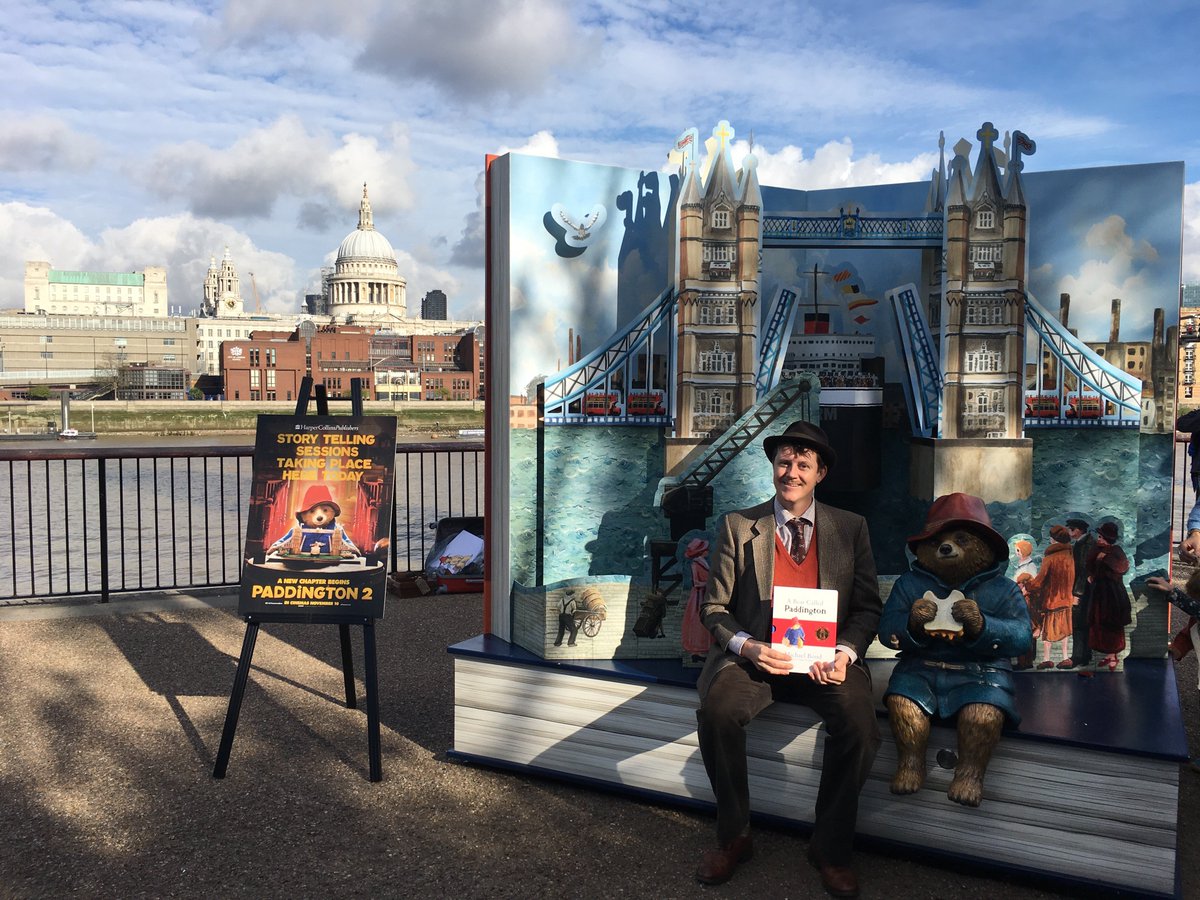 For today only - catch #PaddingtonsPopUp storytelling sessions outside <a href="/Tate/">Tate</a> Modern until 1pm and then <a href="/TheO2/">The O2</a> from 2-4pm!